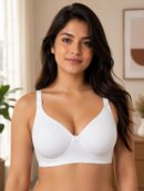 Women’s White Padded Non-Wired Everyday Comfort Bra